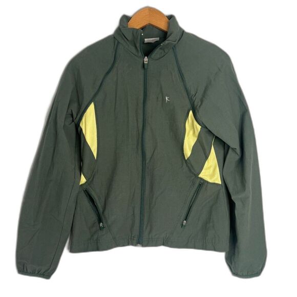 Danskin Now Jackets & Blazers - Danskin Now Green Full Zip‎ Long Sleeve Athletic Track Jacket Size SM(4/6)